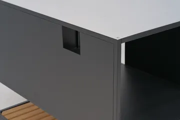 Prep armário de bancada para cozinha exterior 110x90x70 cm - Preto - Brafab