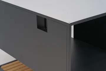 Prep armário de bancada para cozinha exterior 110x90x70 cm - Preto - Brafab