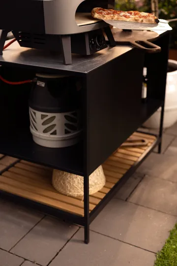 Prep armário de bancada para cozinha exterior 110x90x70 cm - Preto - Brafab