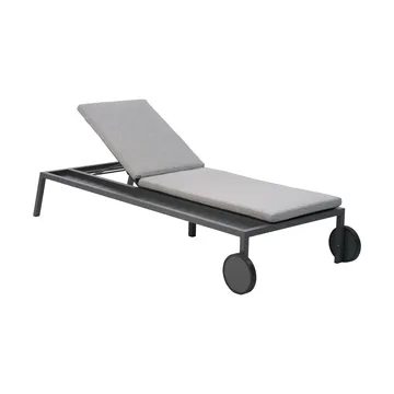 Samvaro espreguiçadeira 218x92 cm - Antracite-verde pérola - Brafab