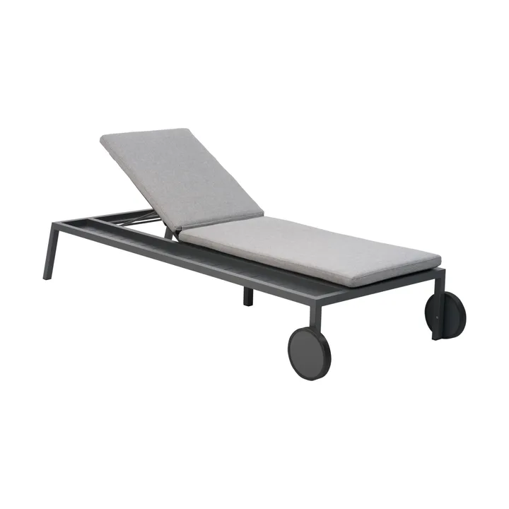 Samvaro espreguiçadeira 218x92 cm - Antracite-verde pérola - Brafab