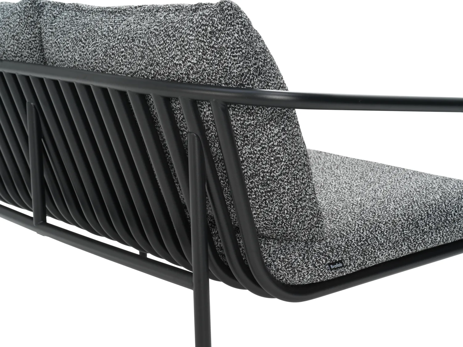 Sofá Bendt, Preto-teddy formiga Brafab
