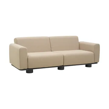 Sofá Bolster - Antracite-teddy beige, 2,5 lugares - Brafab