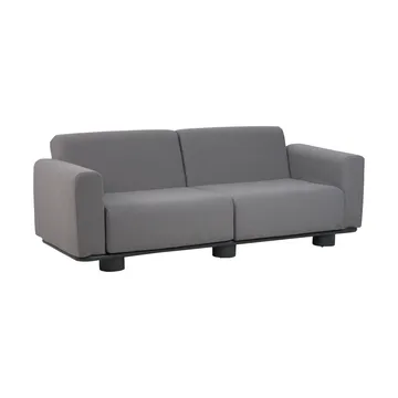 Sofá Bolster - Antracite-teddy grey, 2,5 lugares - Brafab