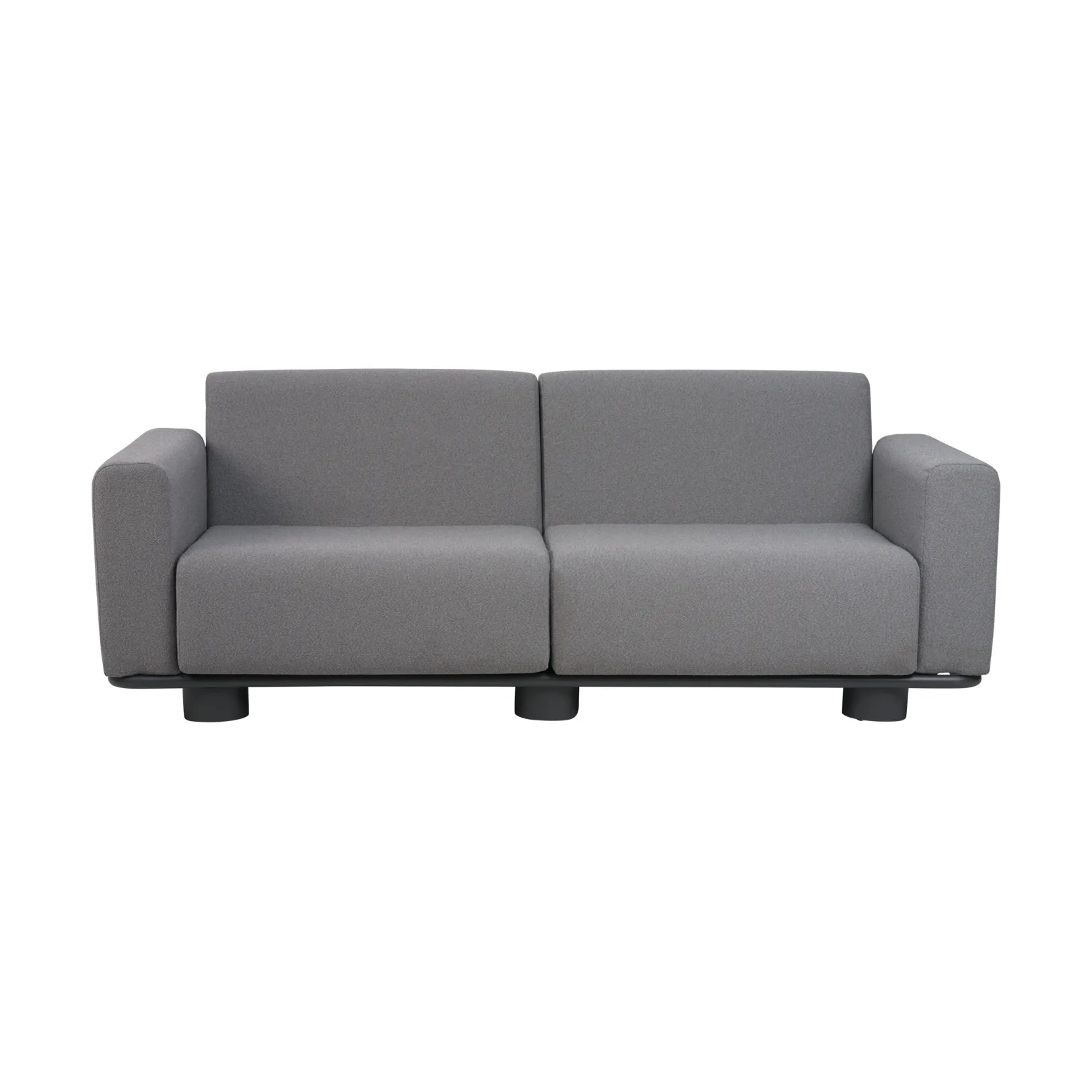 Sofá Bolster, Antracite-teddy grey, 2,5 lugares Brafab