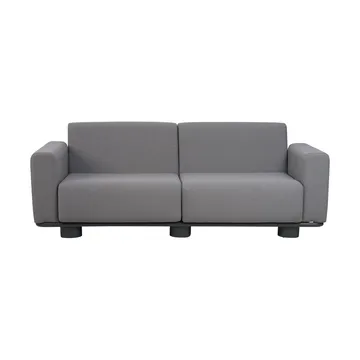 Sofá Bolster - Antracite-teddy grey, 2,5 lugares - Brafab