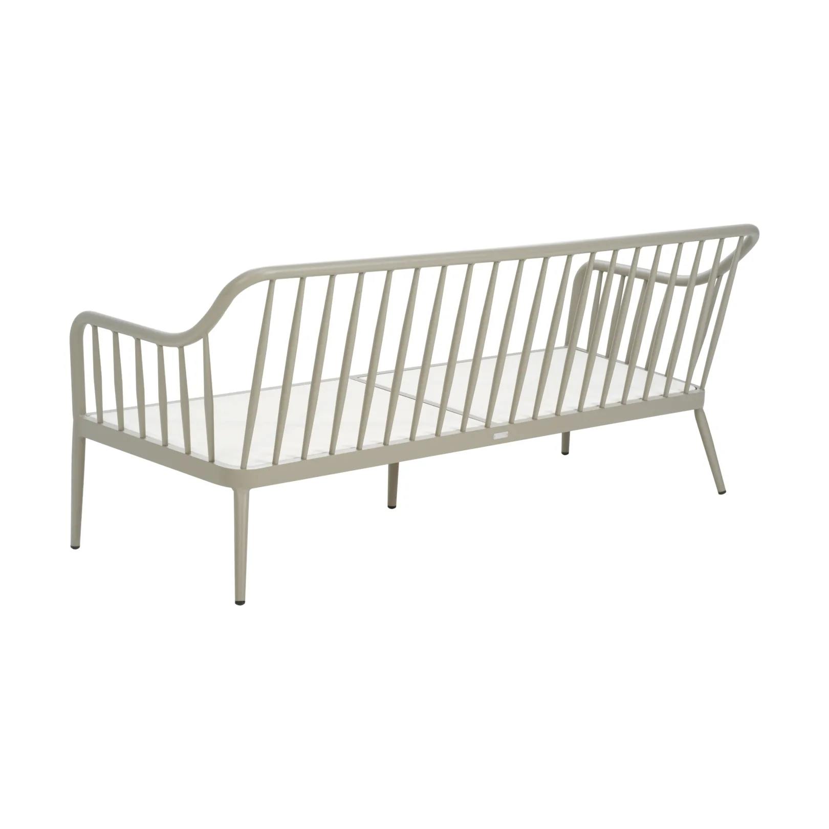 Sofá Coleville, Khaki-burlap beige, 3 lugares Brafab