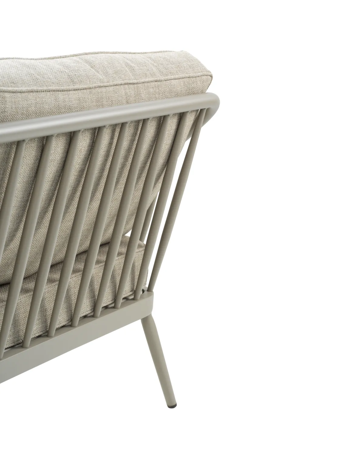 Sofá Coleville, Khaki-burlap beige, 3 lugares Brafab