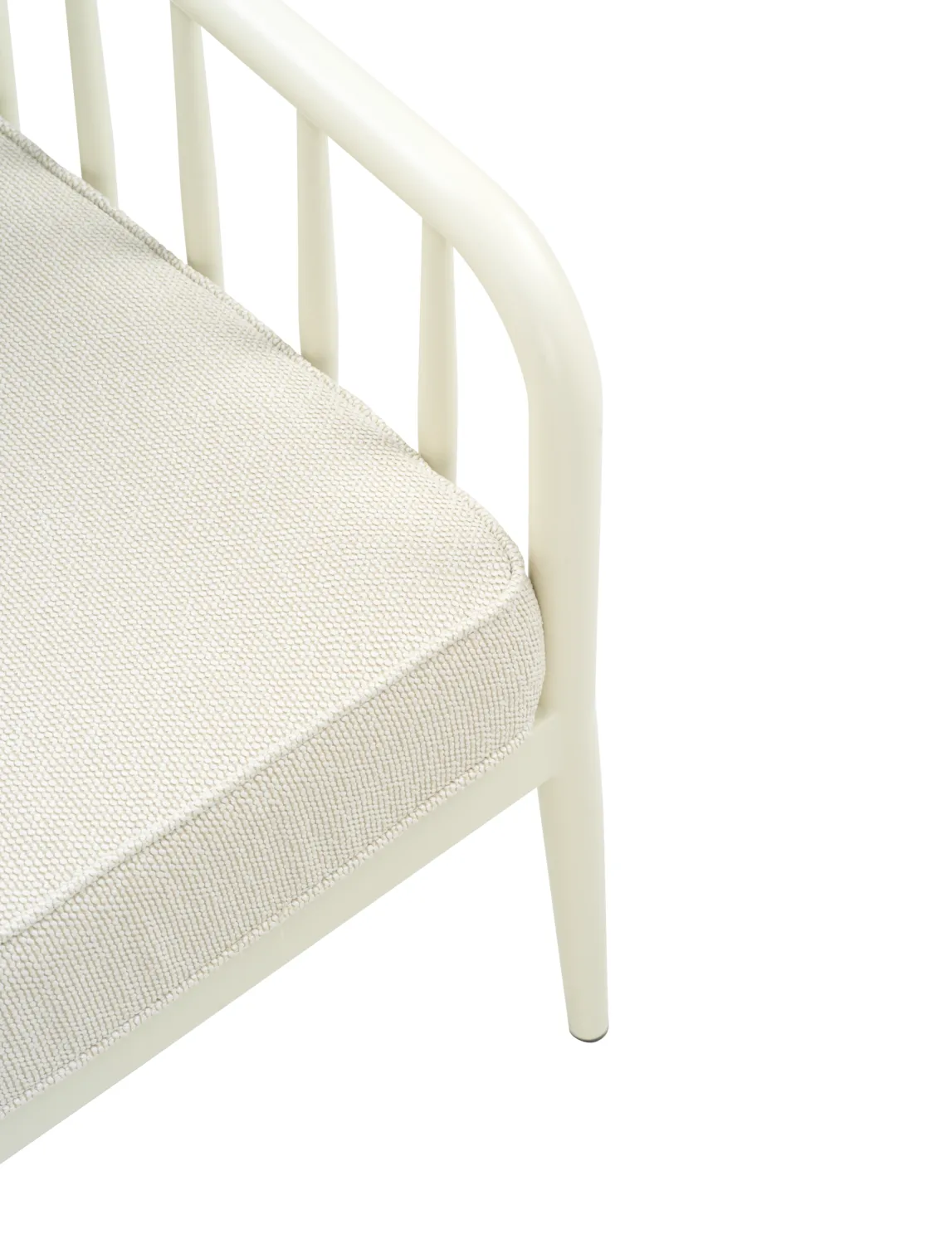 Sofá Coleville, Pearl white-dot beige, 3 lugares Brafab