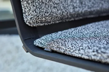 Soro poltrona lounge - Preto-teddy formiga - Brafab