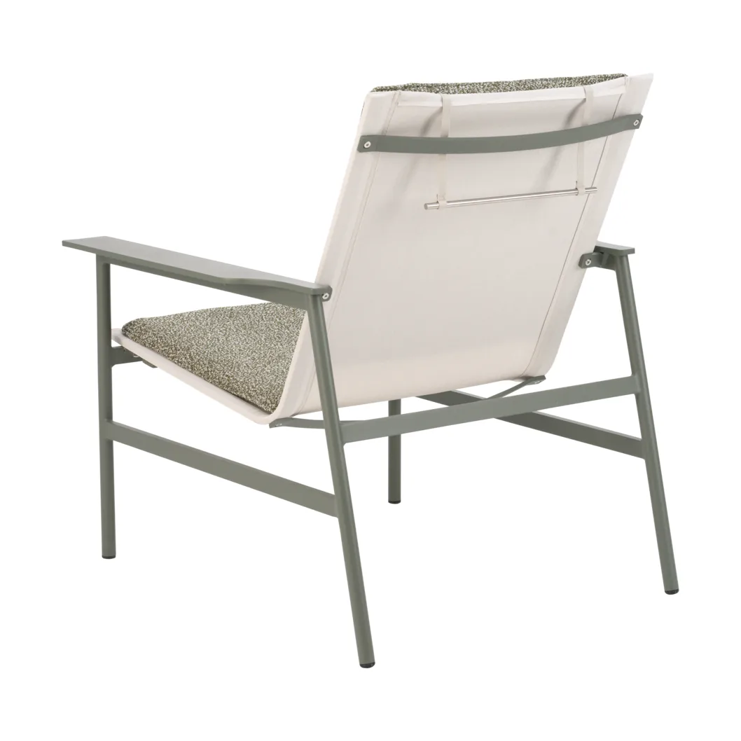 Soro poltrona lounge, Verde nórdico-teddy verde Brafab