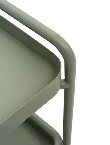 Trolly carrinho de servir 88x59 cm - Verde poeira - Brafab