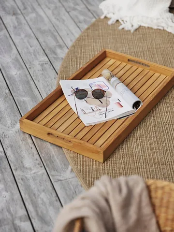 Turin tabuleiro de servir 70x40 cm - Natural - Brafab