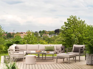 Weldon sofá de canto - Caquí-areia - Brafab