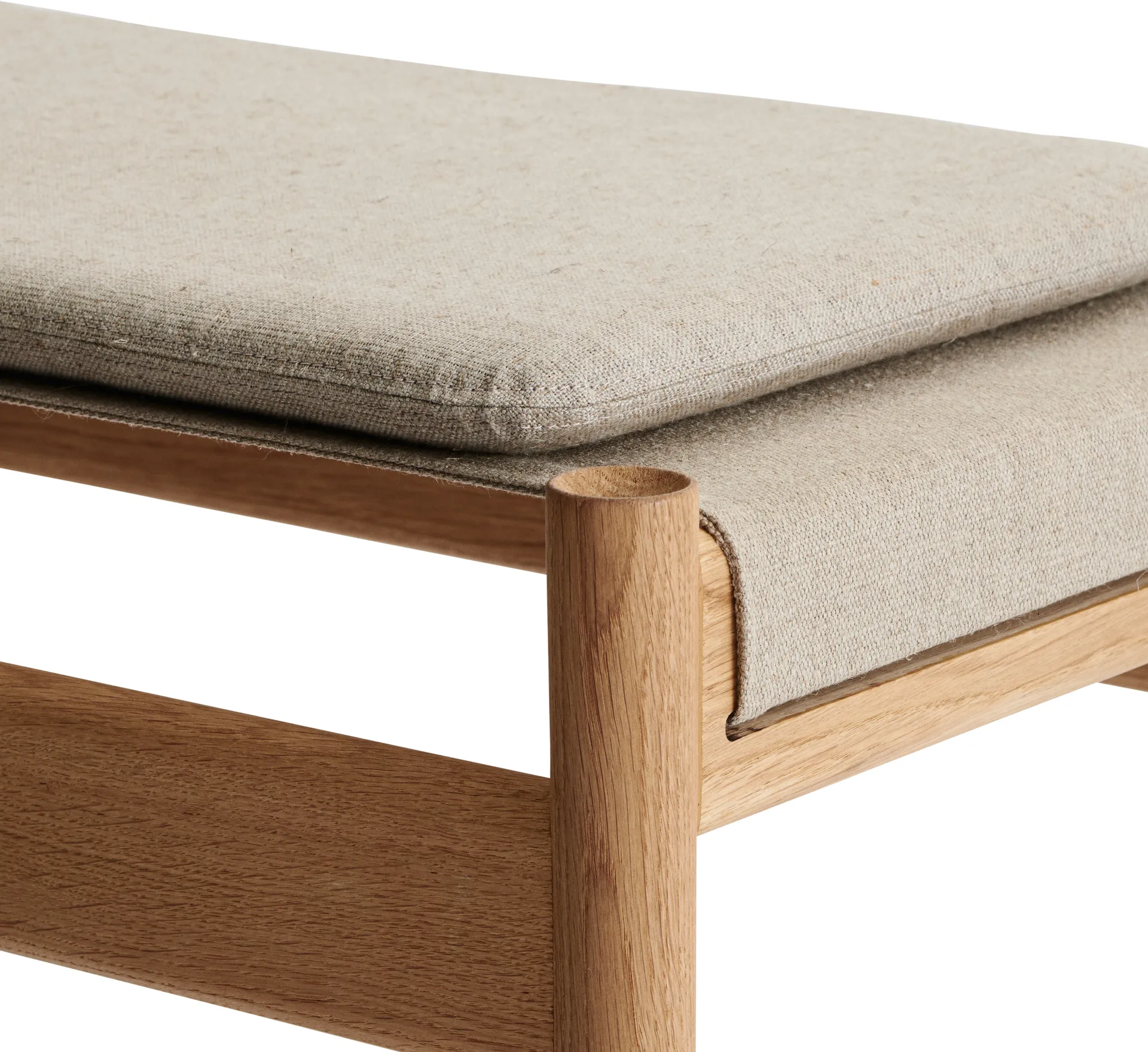 Almofada HB 35x60 cm, Natural lona coupe 26 cm Brdr. Krüger