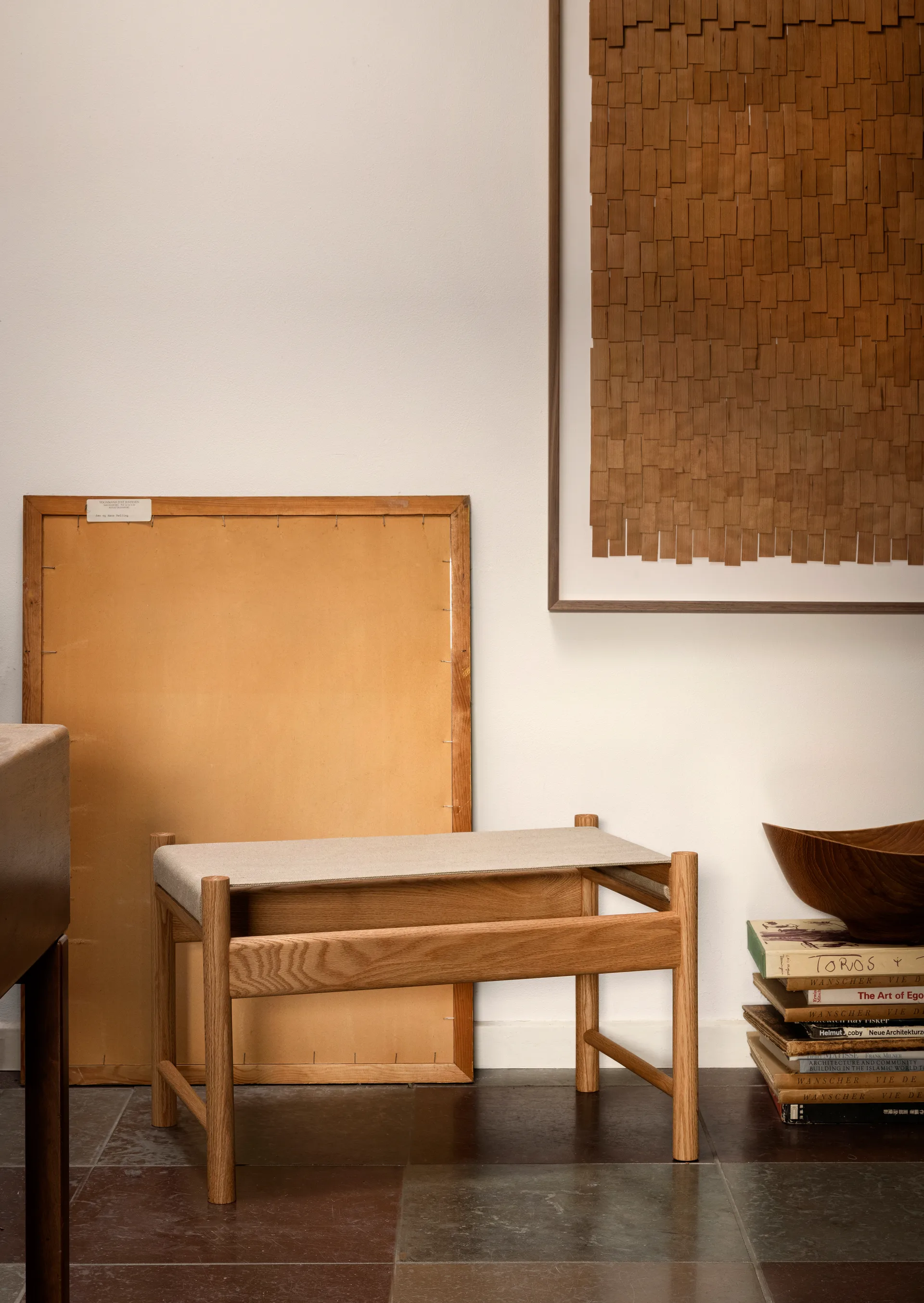 Banco HB, verniz carvalho-lona Brdr. Krüger