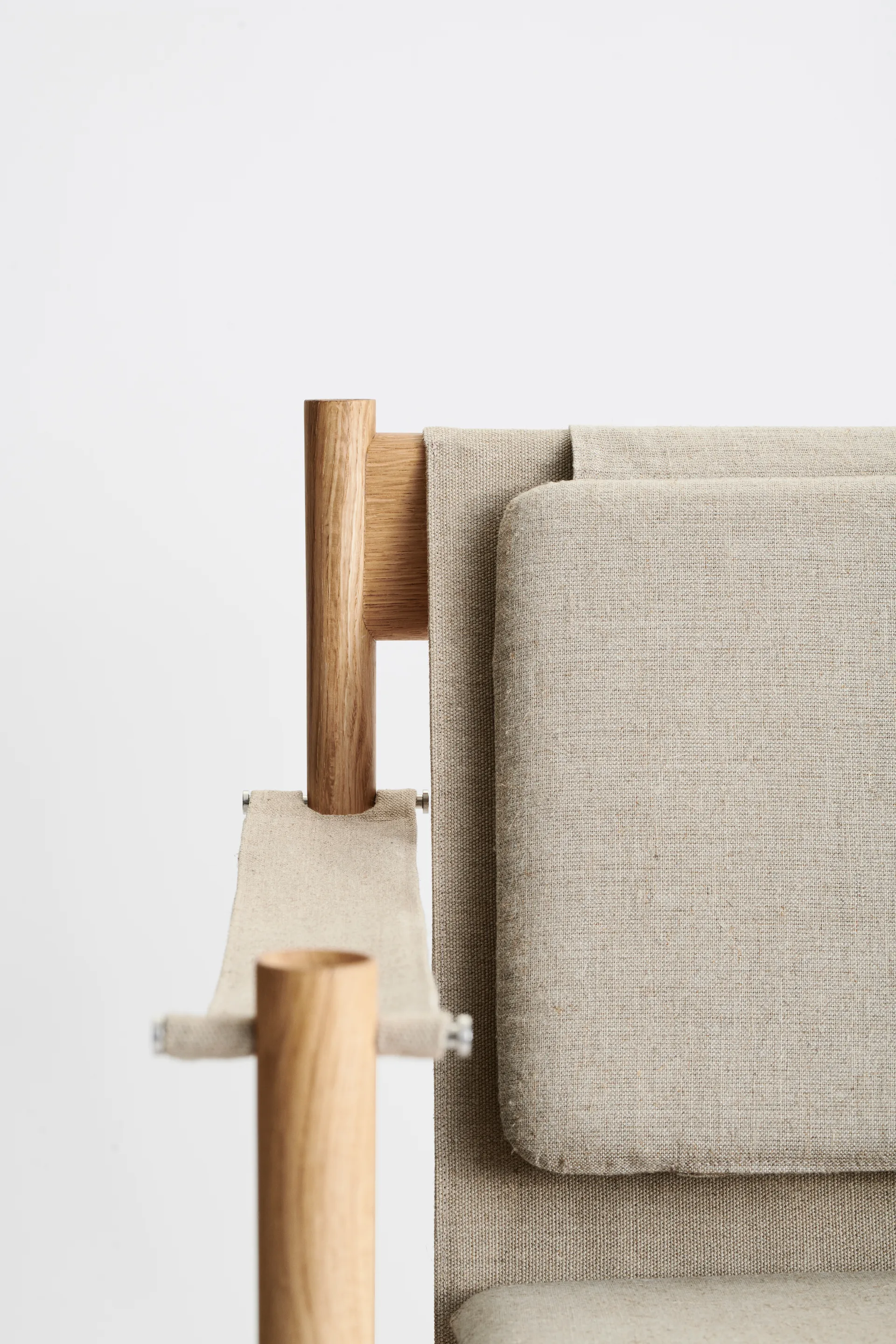 Cadeira lounge HB, Carvalho verniz- lona natur Brdr. Krüger