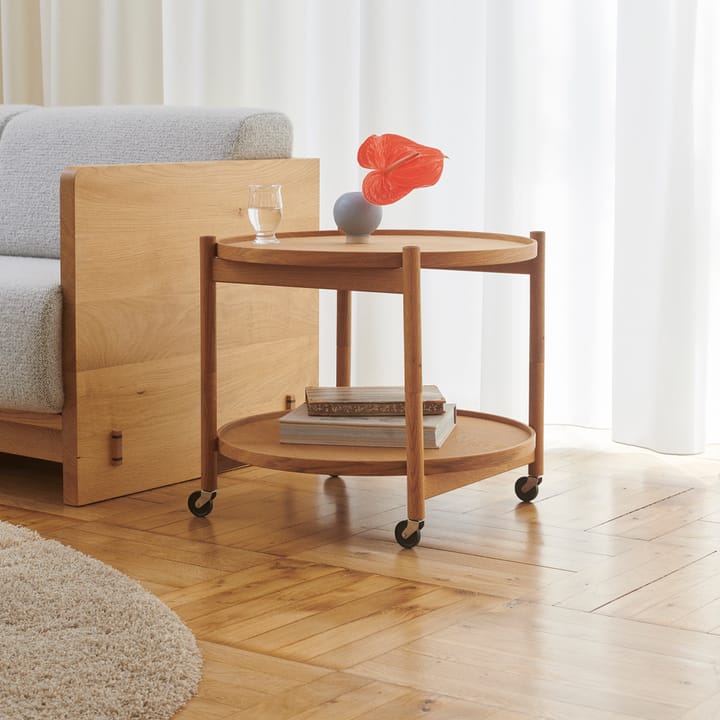 Carrinho de mesa Modelo 60 Bølling Tray, água, Estrutura verniz carvalho fumado  Brdr. Krüger