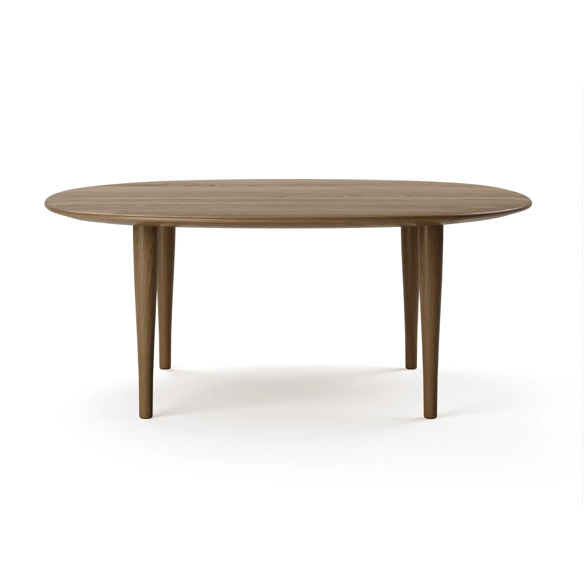 Mesa de centro Jari Ø85 cm, Verniz carvalho fumado Brdr. Krüger