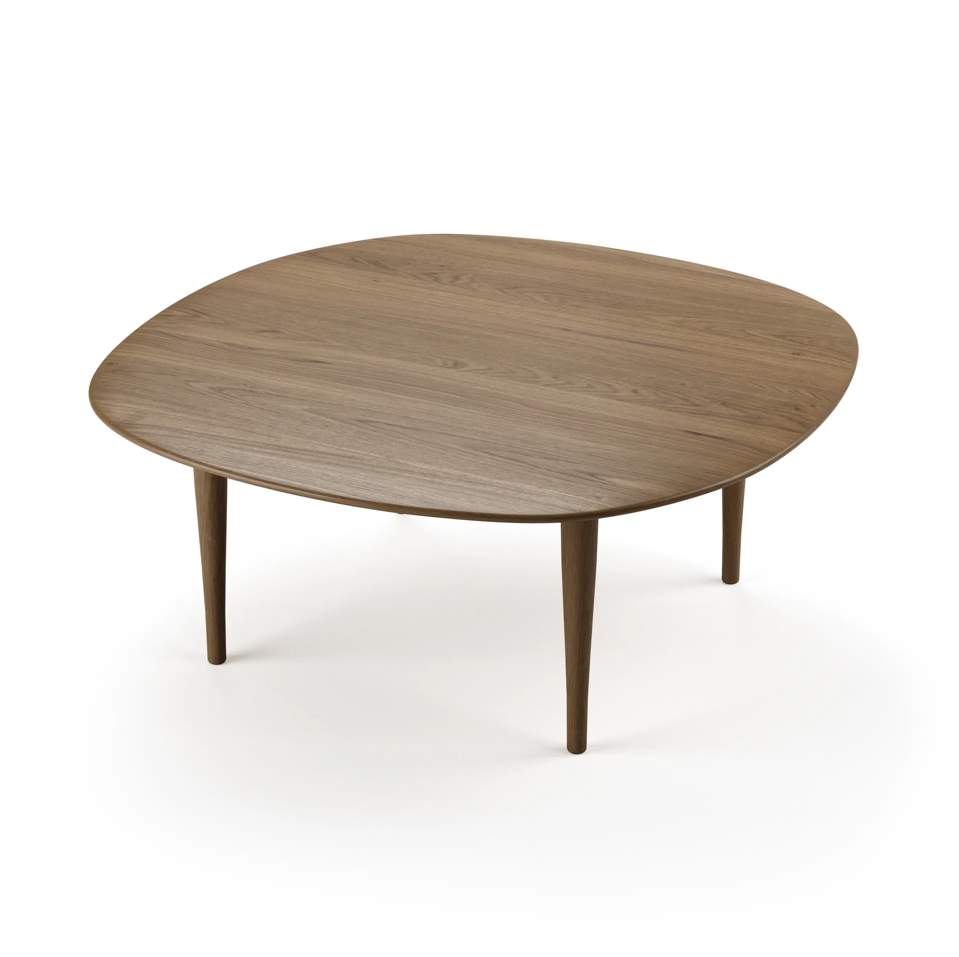 Mesa de centro Jari Ø85 cm, Verniz carvalho fumado Brdr. Krüger