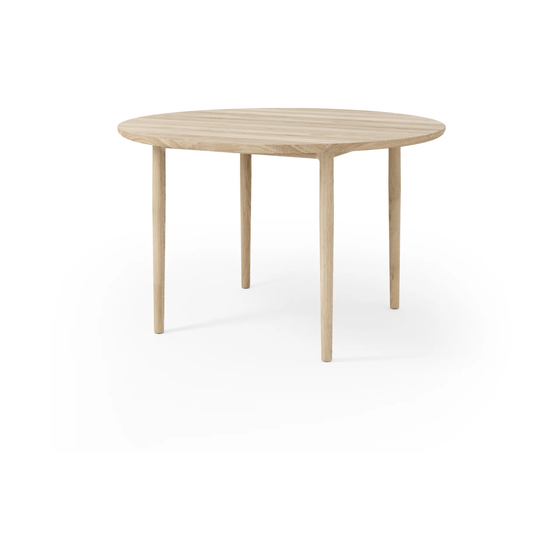 Mesa de jantar Arv Ø120 cm, Branco Verniz carvalho Brdr. Krüger