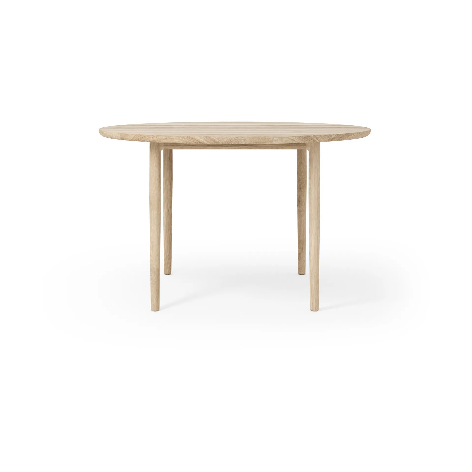 Mesa de jantar Arv Ø120 cm, Branco Verniz carvalho Brdr. Krüger