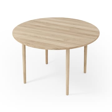Mesa de jantar Arv Ø120 cm - Branco Verniz carvalho - Brdr. Krüger