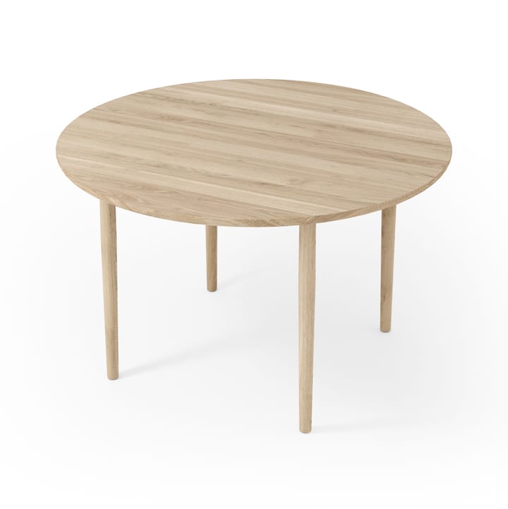 Mesa de jantar Arv Ø120 cm, Branco Verniz carvalho Brdr. Krüger