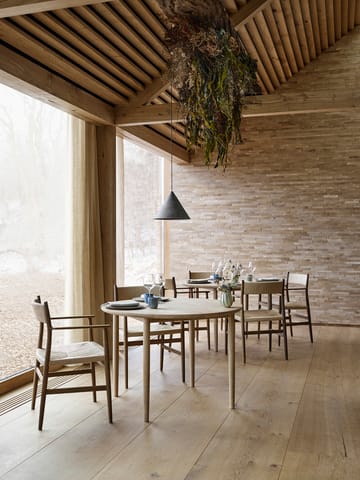 Mesa de jantar Arv Ø120 cm - Branco Verniz carvalho - Brdr. Krüger
