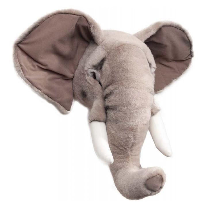 Cabeça de elefante para parede em peluche , elefante Brigbys