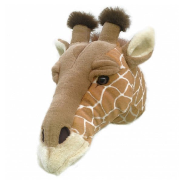 Cabeça de girafa para parede em peluche  - girafa - Brigbys