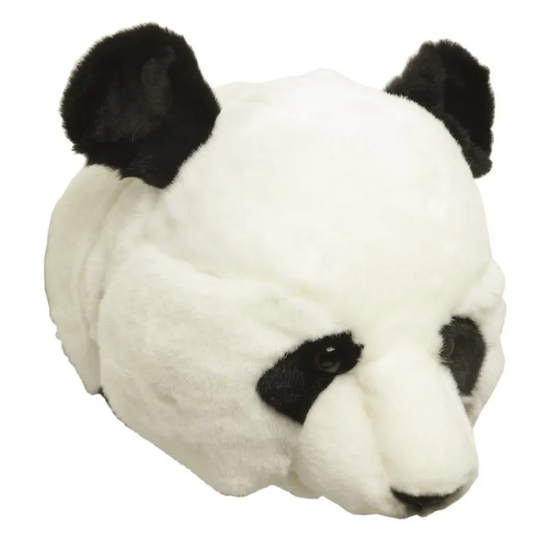 Cabeça de panda de peluche para parede , panda Brigbys