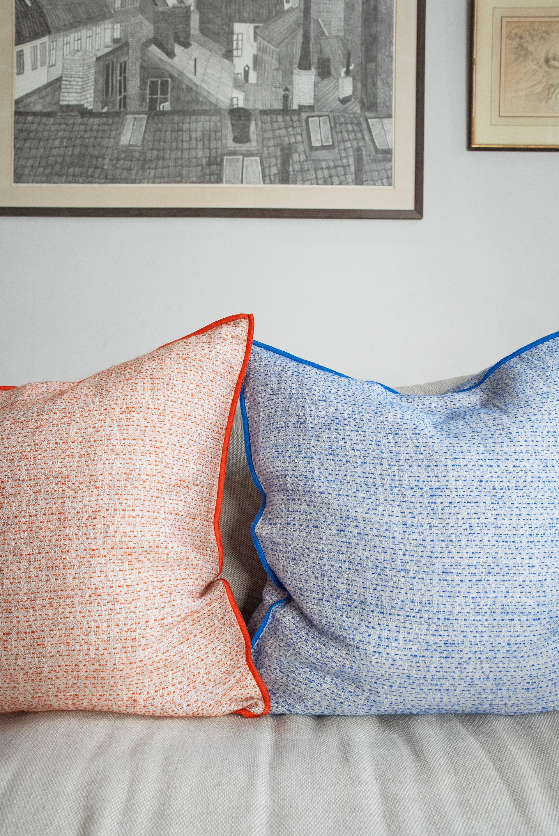 Field fronha, Blue, 50x50 cm Brita Sweden