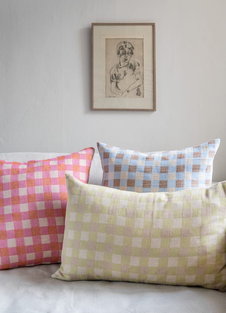 Fronha Poppy 50x50 cm, Azul Brita Sweden