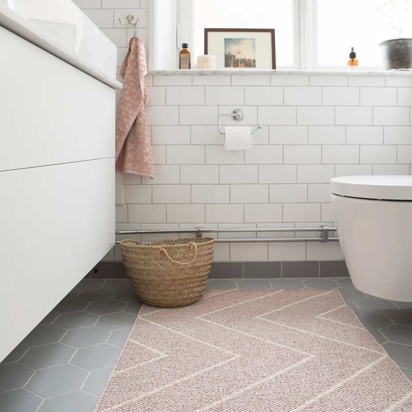 Tapete dusty rose Rita, 70 x 150 cm Brita Sweden