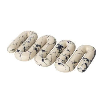 Base Orla 14x25 cm - White-spectrum blue - Broste Copenhagen