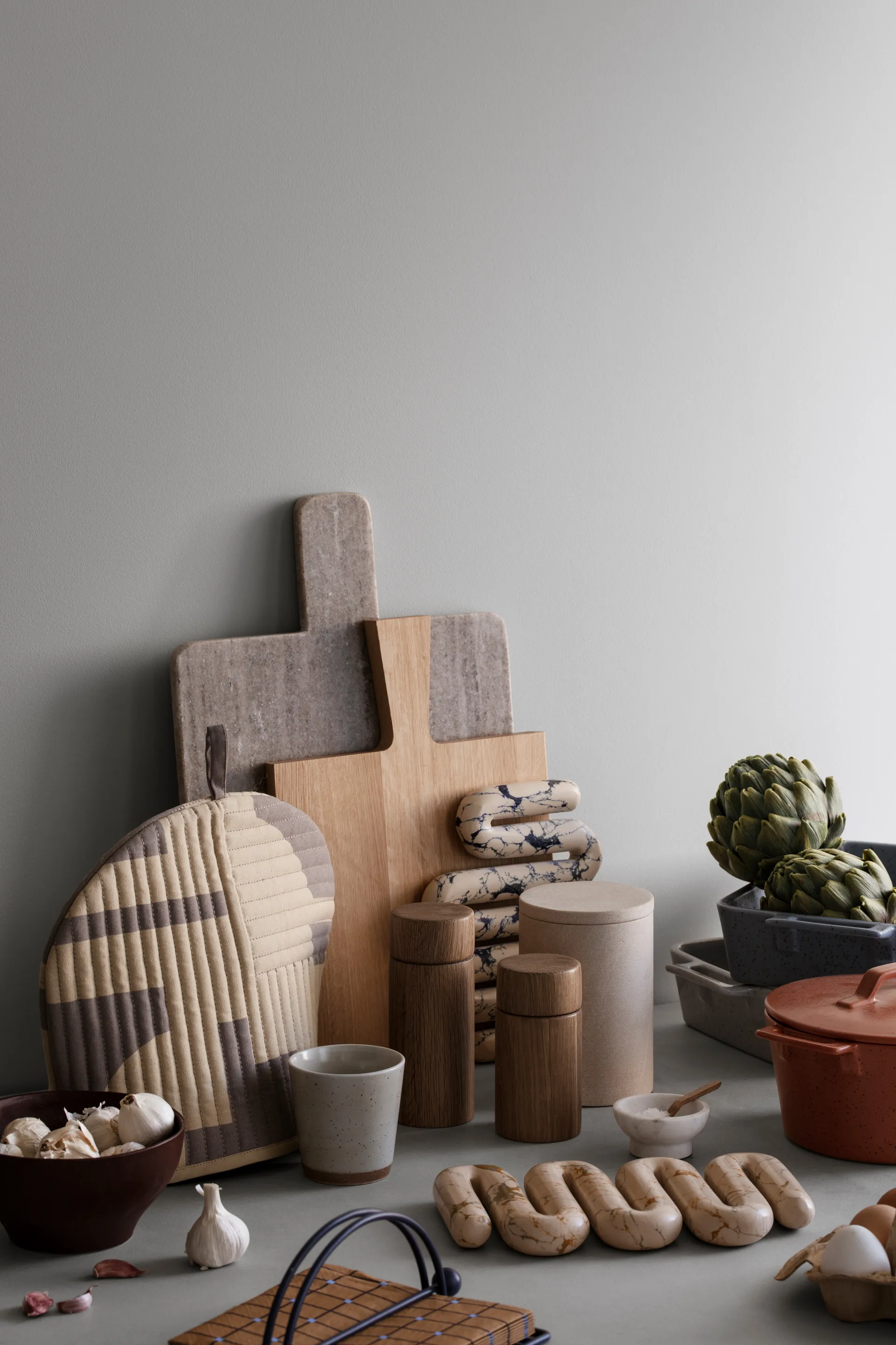 Base Orla 14x25 cm, White-tawny yellow  Broste Copenhagen