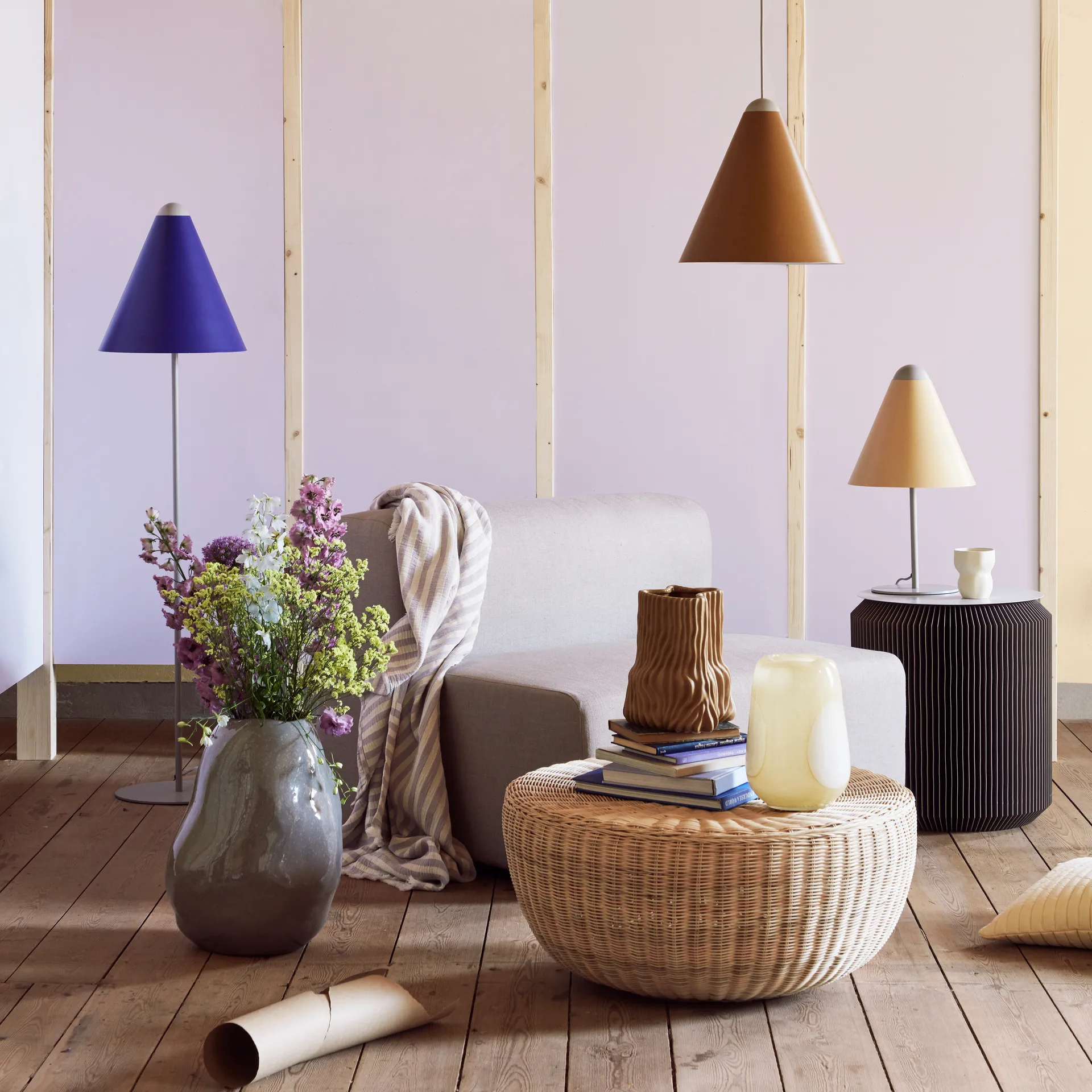 Cabo de suspensão, Gine, light grey Broste Copenhagen