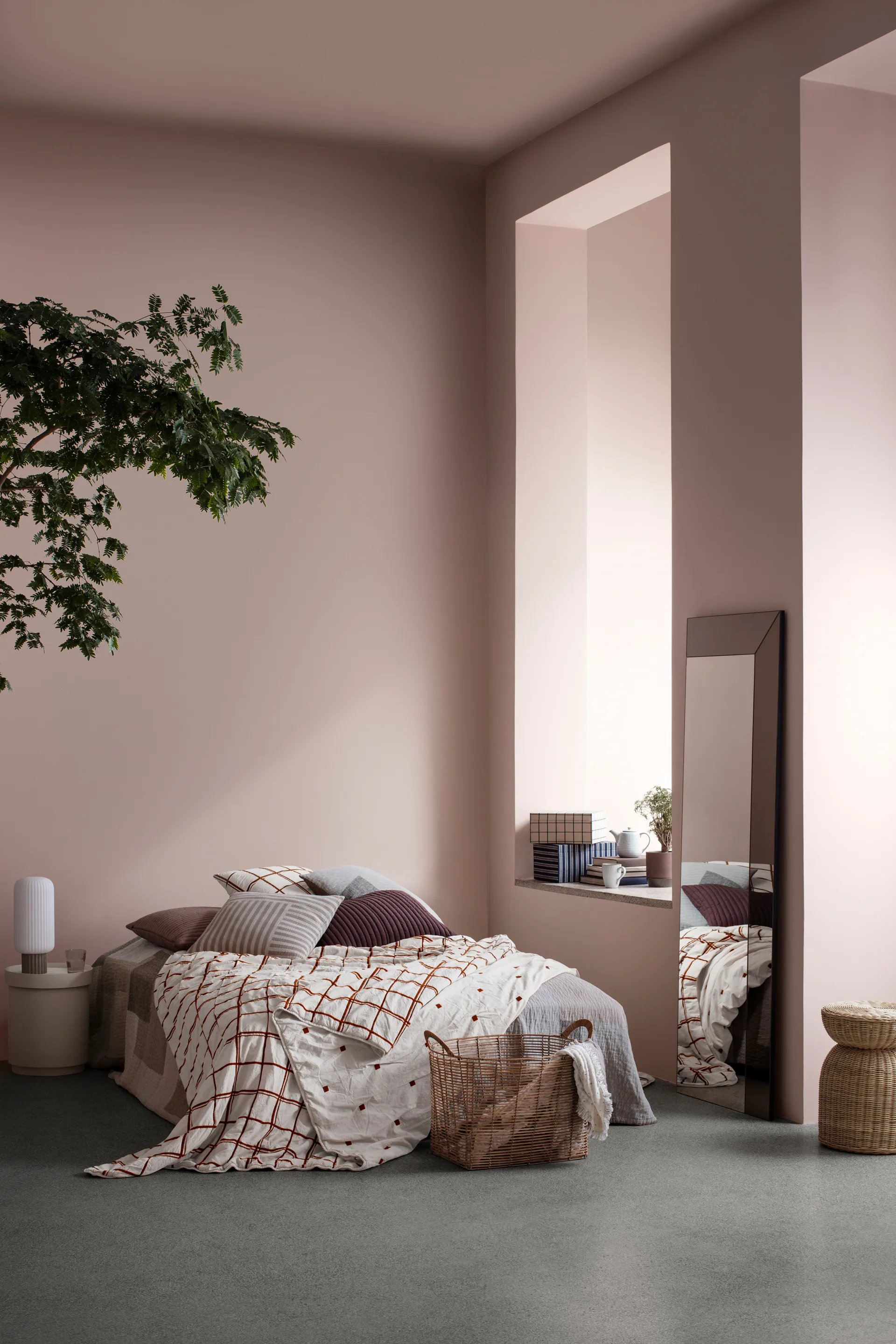 Caixa oval Safi, 2 un., Natural Broste Copenhagen