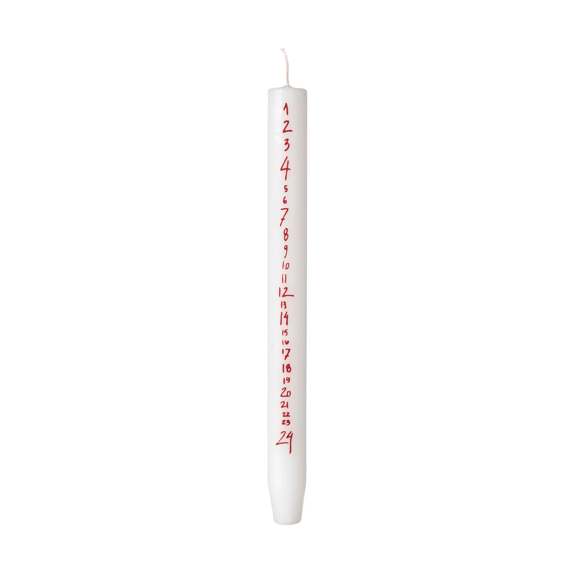 Calendário com números manuscritos, Pure White-Red Broste Copenhagen