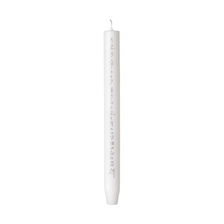 Calendário com números manuscritos - Pure White-Silver - Broste Copenhagen