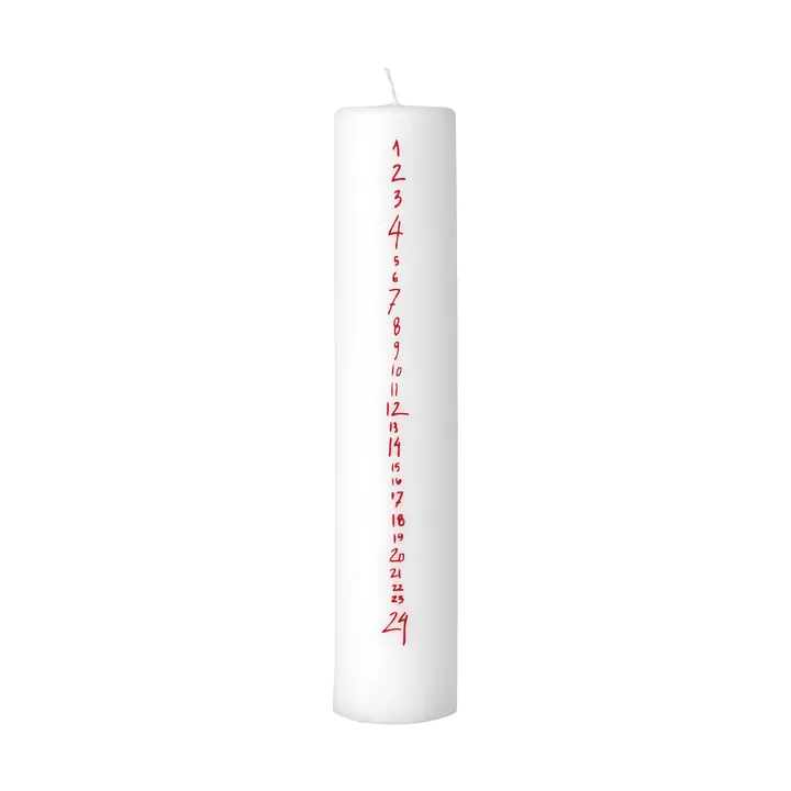 Calendário com números manuscritos - White-Red - Broste Copenhagen