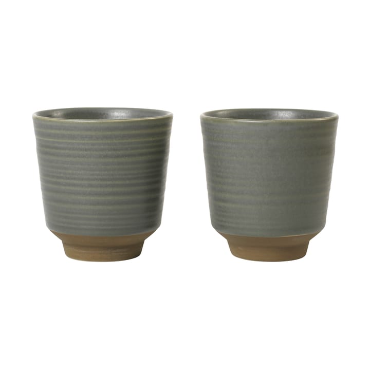 Caneca Miko 15 cl 2-unid., Verde escuro Broste Copenhagen