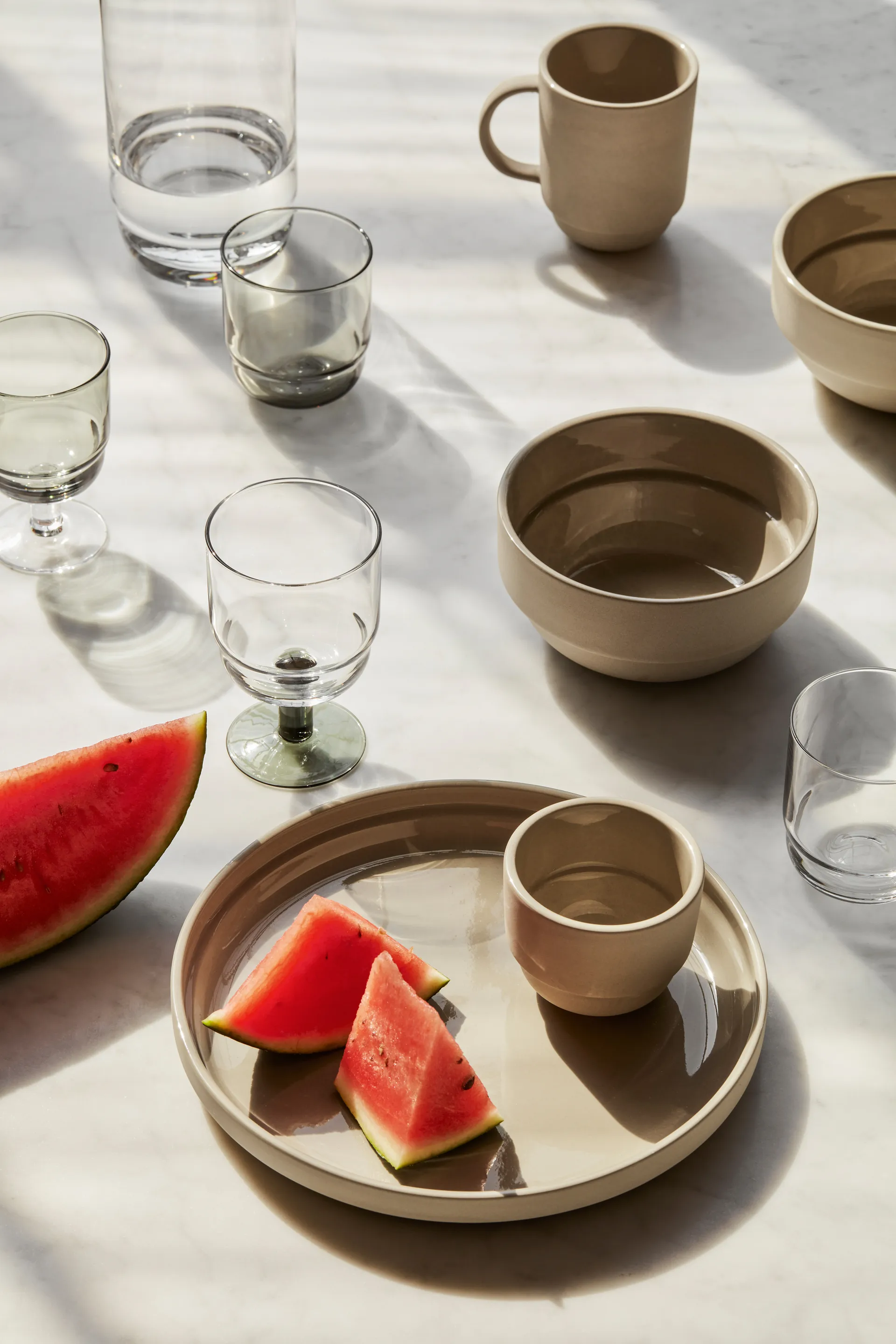 Caneca Nordic Bistro 30 cl, Raw beige Broste Copenhagen