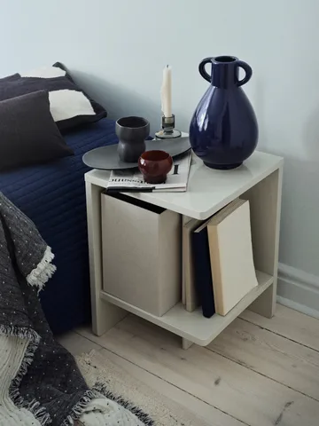 Capa de almofada Bodil 30x50 cm - Black-intense blue - Broste Copenhagen