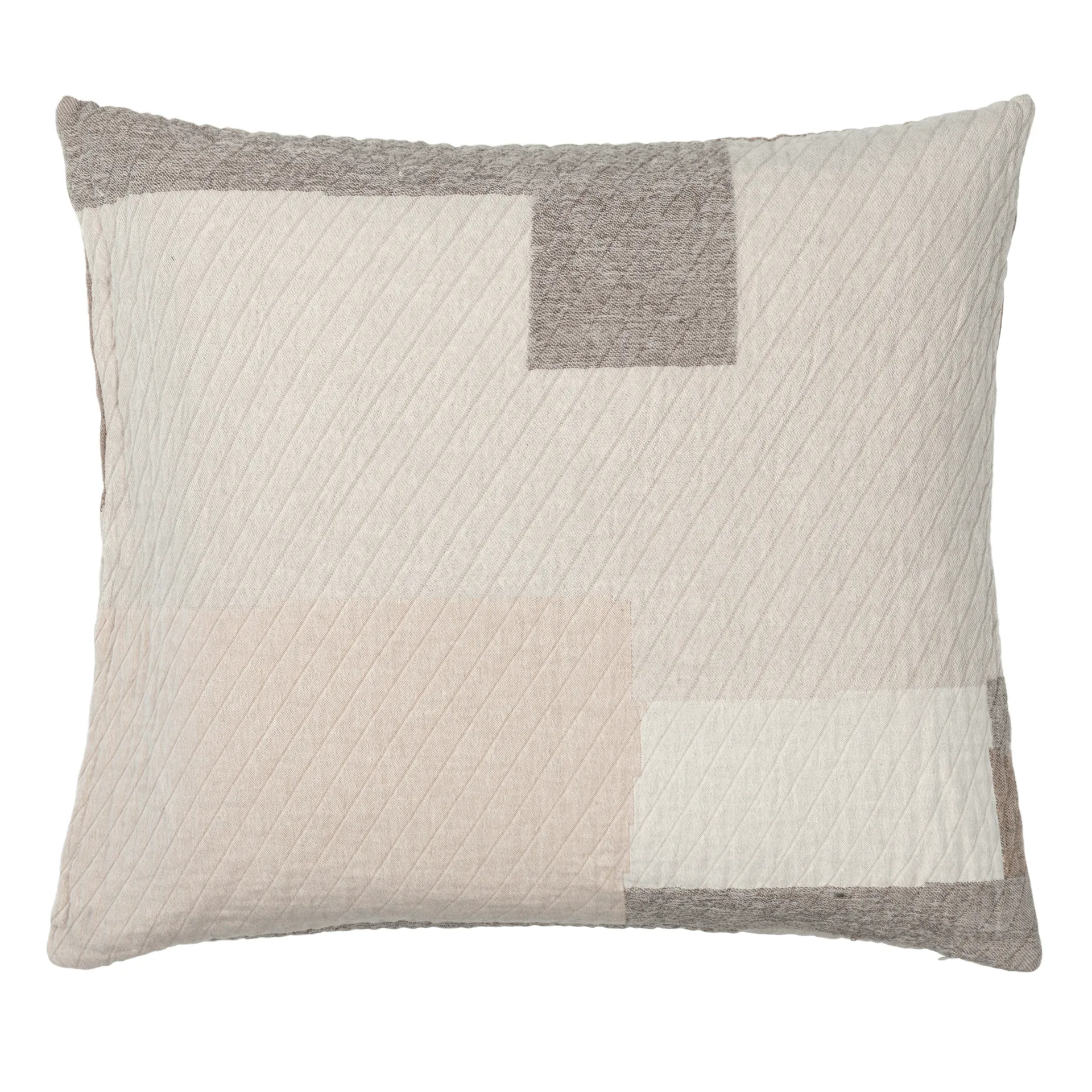 Capa de almofada Patch 60x60 cm, beige-brown Broste Copenhagen