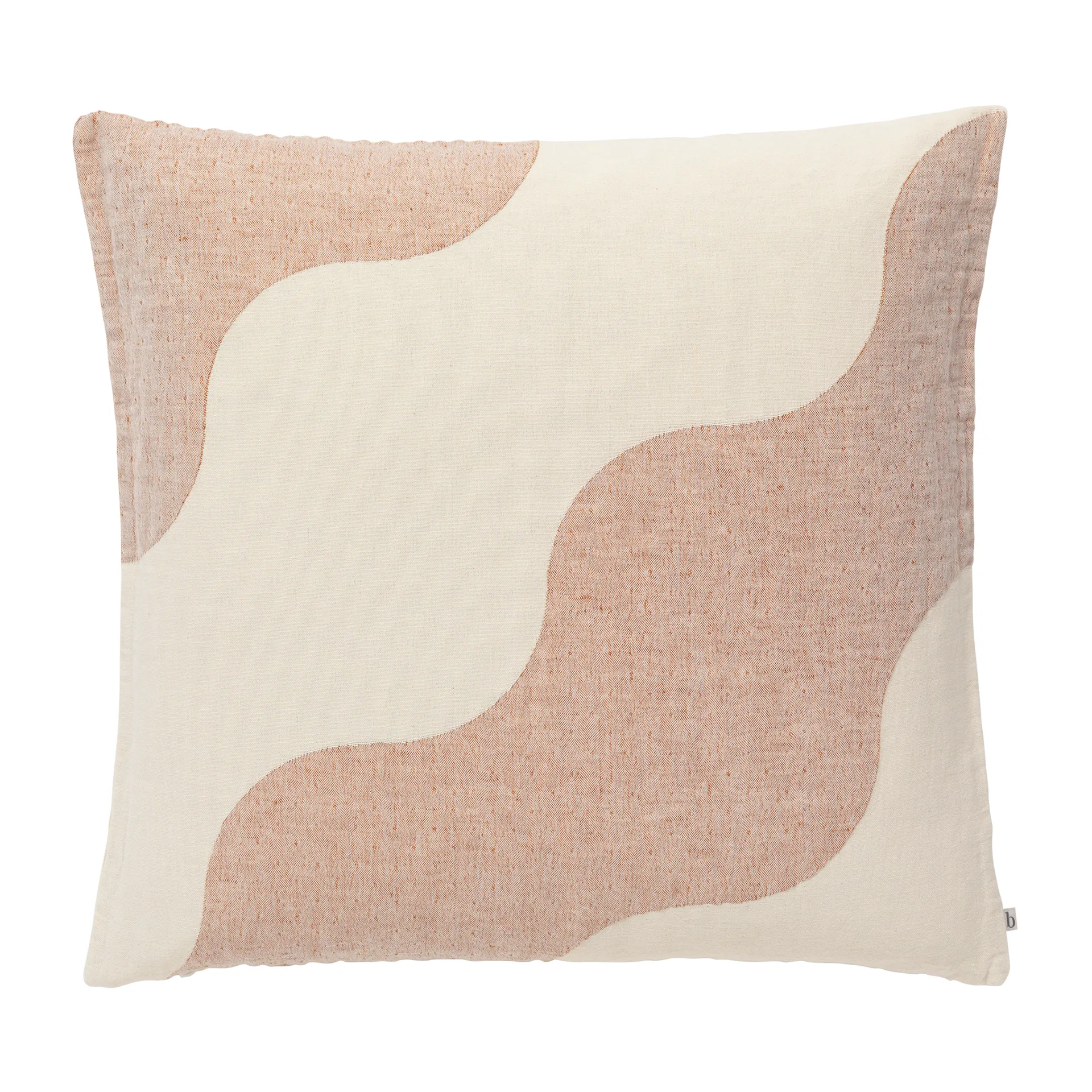 Capa de almofada Tide 50x50 cm, Castanho caramelo Broste Copenhagen