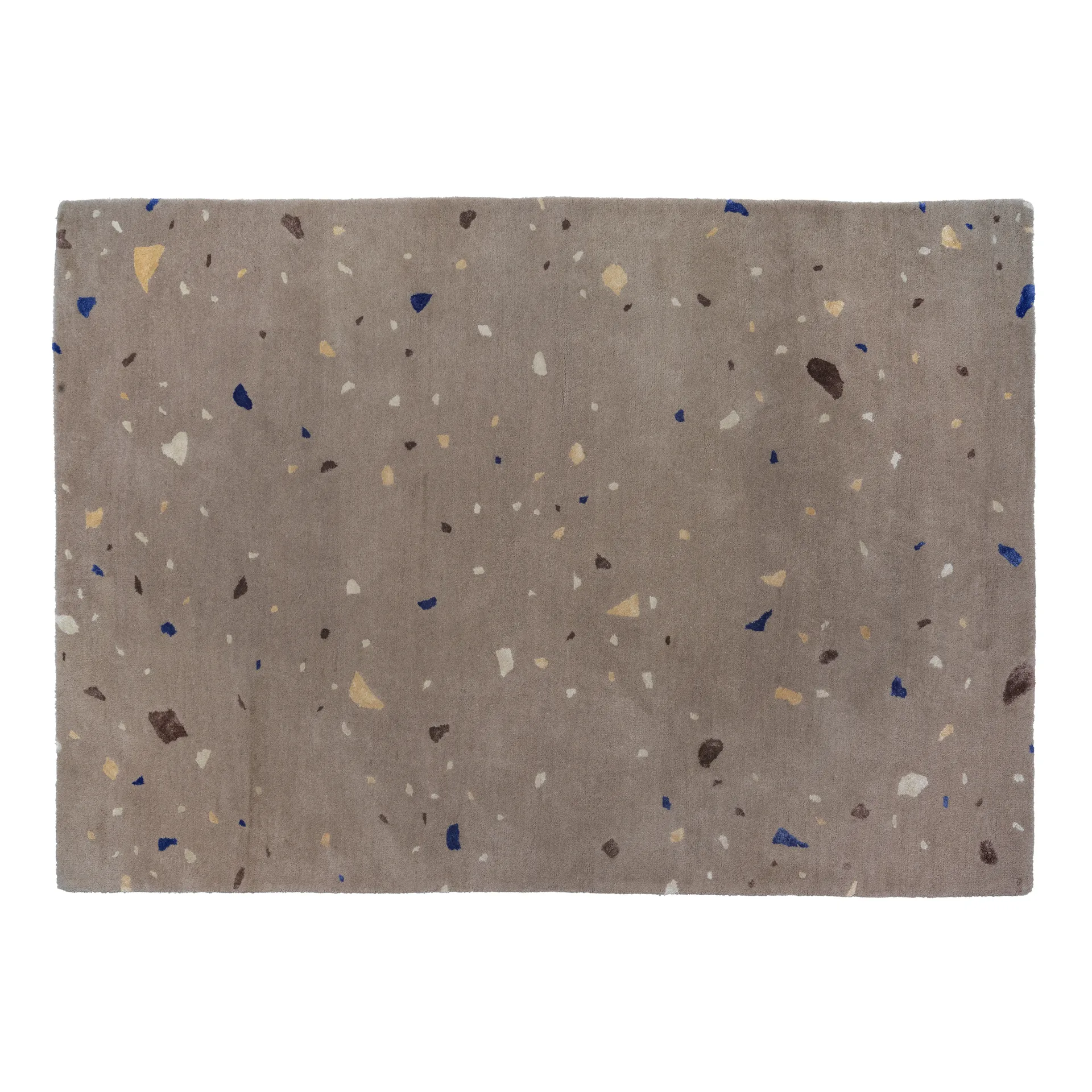 Carpete de lã Terrazzo 140x200 cm, carafe brown-blue spot Broste Copenhagen