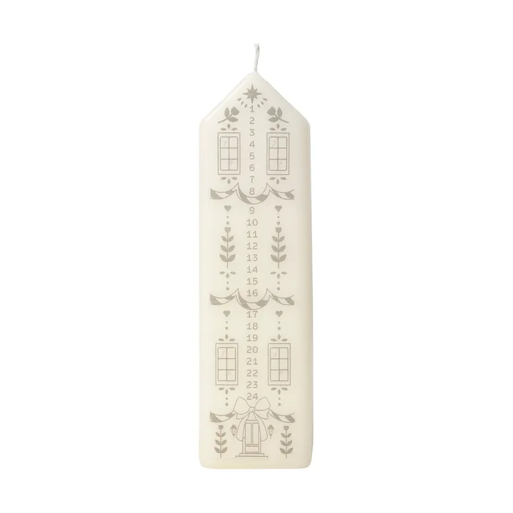 Casa vela de calendário - White-Silver - Broste Copenhagen