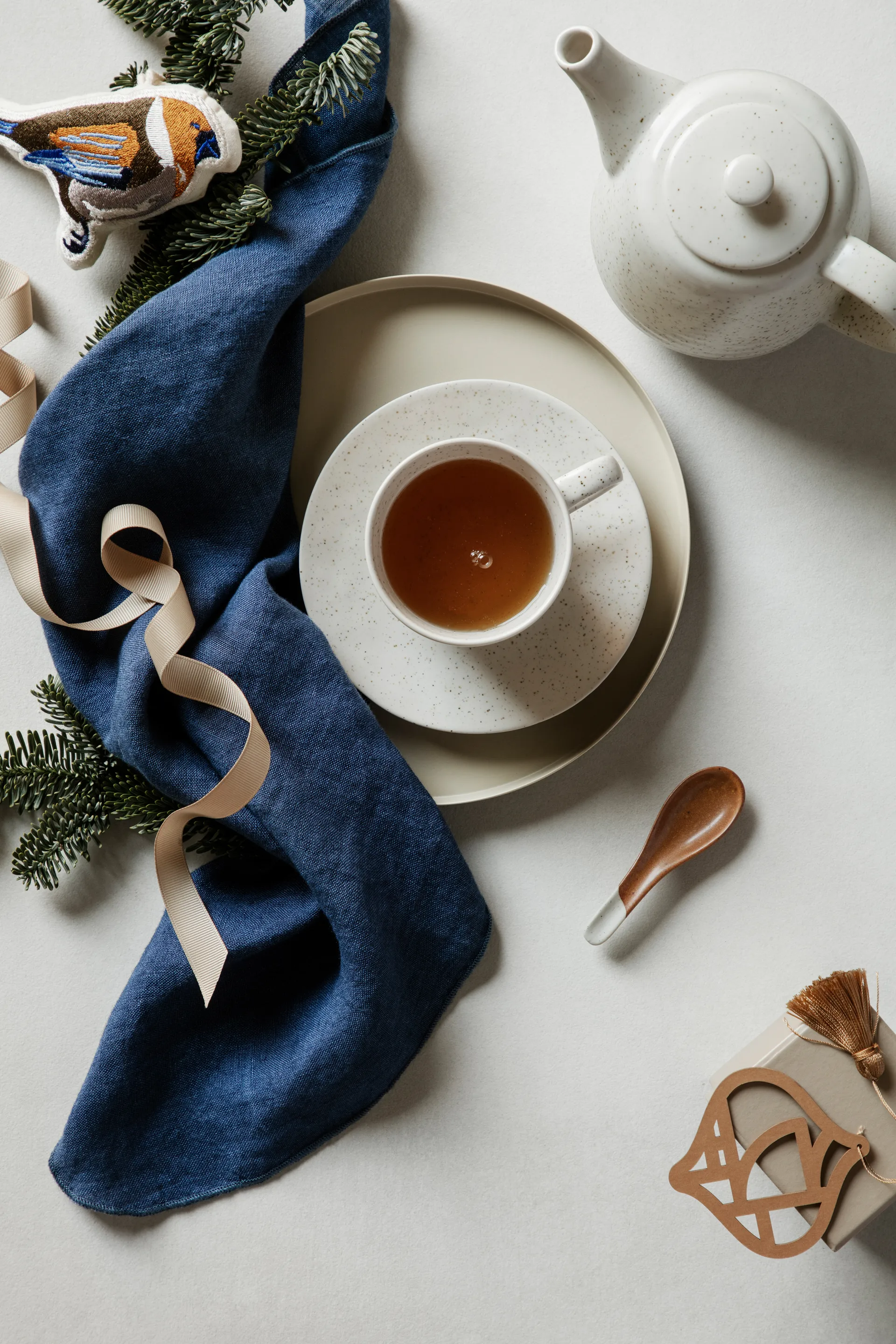Chávena com pires Nordic Vanilla 15 cl, Cream with grains Broste Copenhagen